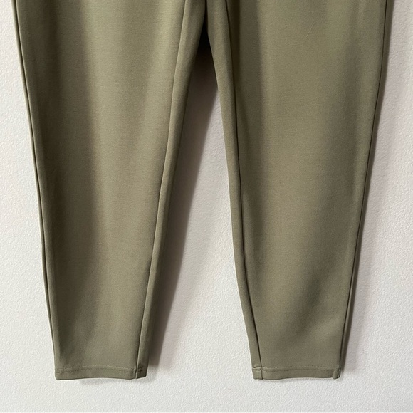 Halara Flex Midrise Drawstring Side Pocket Ankle Length Work Tapered Pant Green - Picture 10 of 15